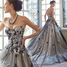 Plus size evening Dress 2019 Discoloration Color Gray Strapless Sweetheart Sexy Back Open Evening Dress for Matured Women